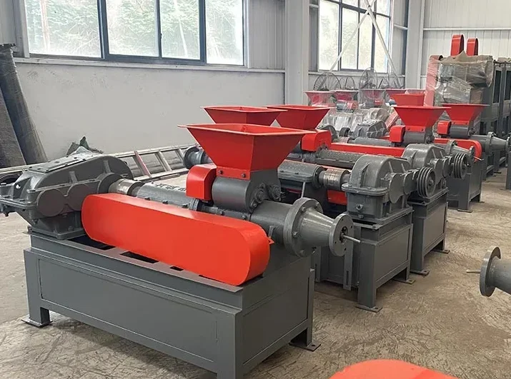 Cubic and Round Charcoal Briquette Extruder Machine 2023 Hot Selling Charcoal Coal Big Pellet Briquette Making Machine