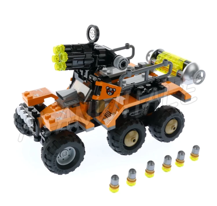 380 pezzi Super Fighter Bane Truck tossico Attacco 6 ruote Battruck Batflyer 10737 Set di blocchi di costruzione compatibili con il modello