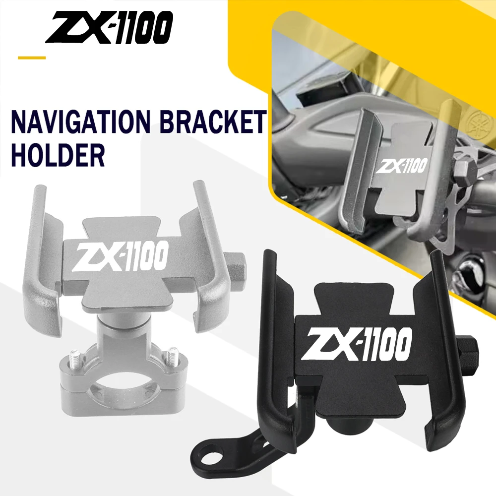 

For KAWASAKI ZX1100 ZX 1100 1990-2021 2022 2023 2024 Motorcycle Mobile Phone Holder GPS Navigation Smartphone Mount Bracket