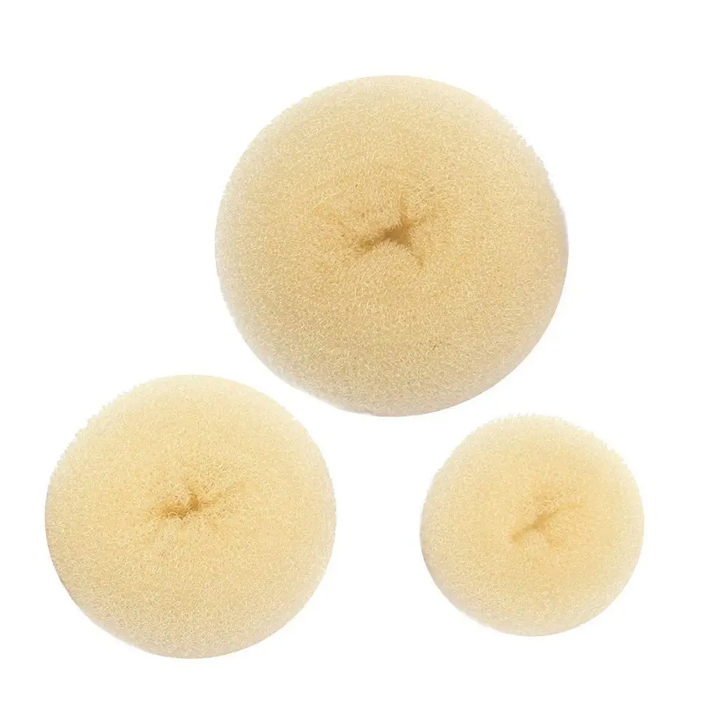 3Colors Hair Bun Donut Hair Clip Hair Styling Tools Hair Bun Maker Foam Sponge Fashion Easy Big Ring Girls Women