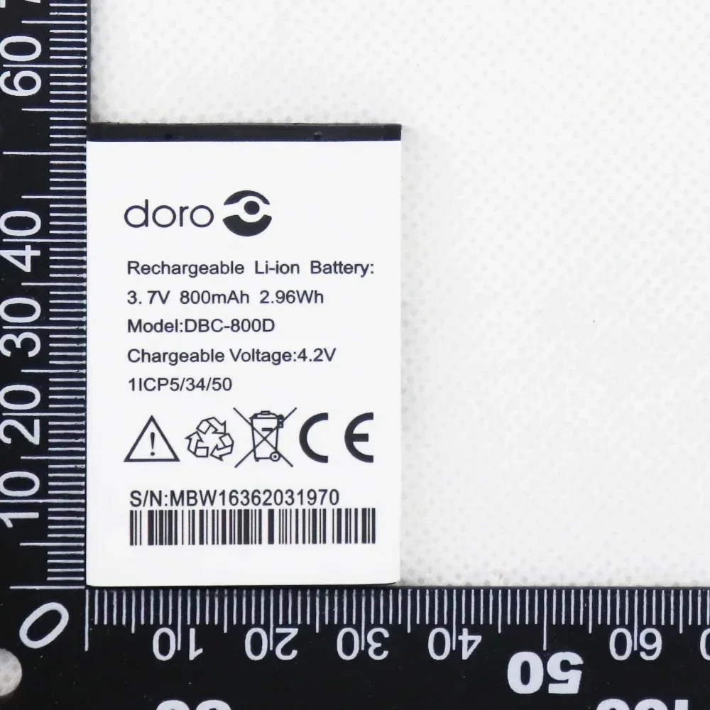 3.7V 800mAh DBC-800D Bateria do Doro 500 506 508 509 510 515 6520 6030 Baterie do routerów bezprzewodowych Prawdziwa pojemność 100% — zdjęcie produktu 2