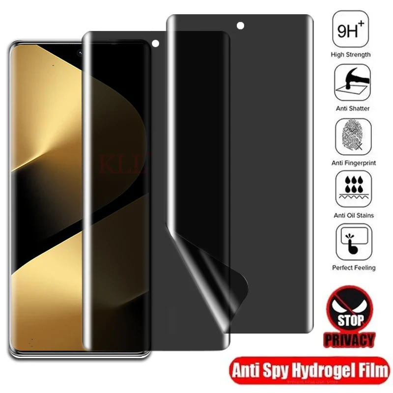 

1-2pcs 3D Curved Screen Privacy Hydrogel Film for Huawei Pura 80 70 Ultra P60 Art P50 P30 P40 Pro+ Anti peep Film not glass