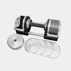 Latest Silver 1KG Increment Adjustable Dumbbell 72LB Adjustable Dumbbell 32KG Electroplating Dumbbell Use For Home Gym Homegym