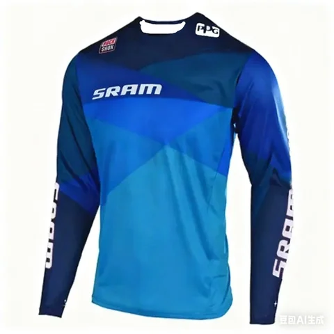2025 Men's Long Sleeve T-shirt Mountain Bike Off-Road Motorcycle Cycling Jersey MTB Clothes Camping Outdoor Fishing Top Loose