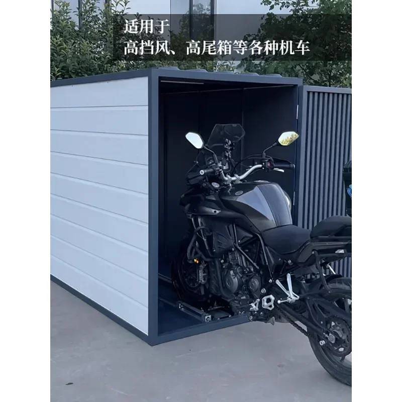 Heiß begehrte Motorradgarage: Diebstahlschutz, Sonnenschutz, regenfest, mobile Parkmöglichkeit, guter Unterstand, schön.