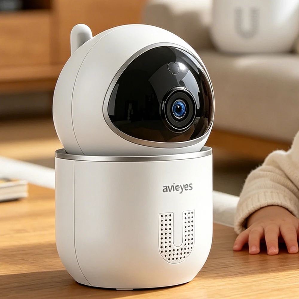 

3MP WiFi IP Indoor Security Camera Pan-Tilt Auto Tracking Motion Detect 2-Way Audio Ideal for Pet/Nanny/Baby CCTV Surveillance