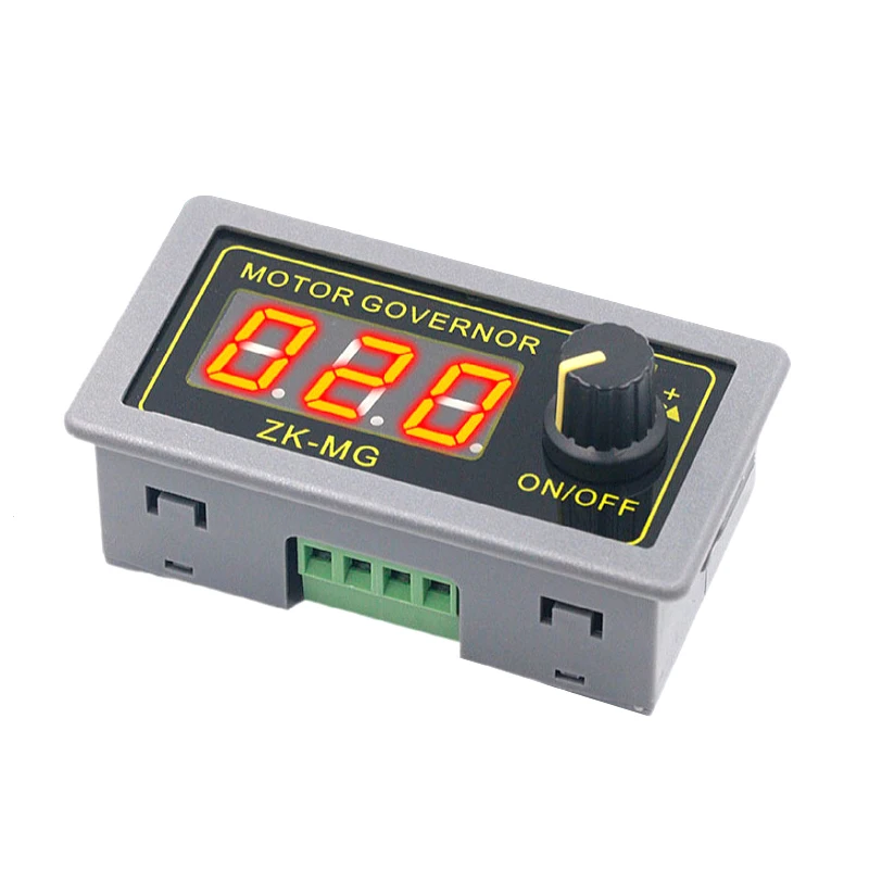 DC 5-30V 12v 24v 5A DC Motor Controller PWM Adjustable Speed Digital Display Encoder Frequency MAX 15A ZK-MG