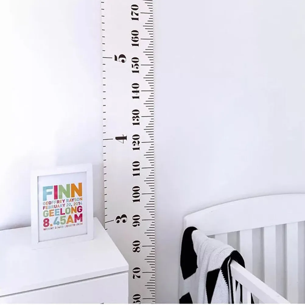 

1Pcs Children Height Measuring Ruler Hanging Wood Frame Kids Room Wall Decor Height Growth Chart Background Decoration