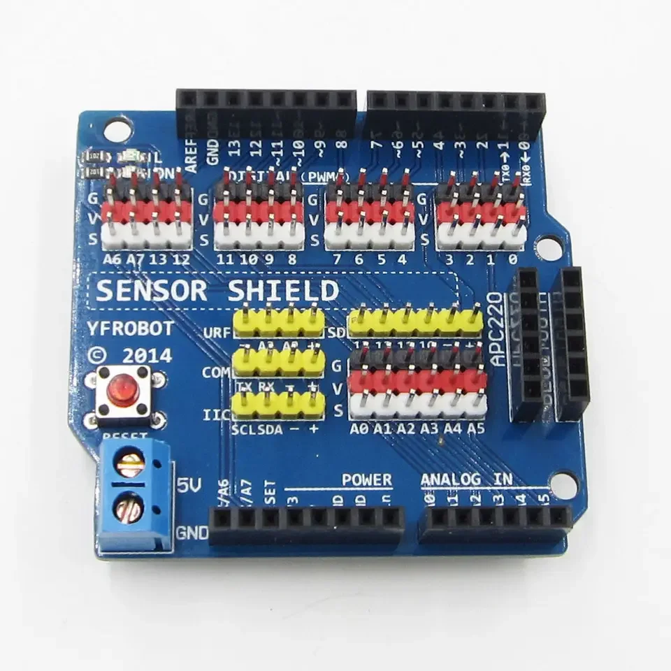 (5 pcs/lot)V5 sensor shielding board UNO R3 V5.0 electronic module Arduino sensor shielding V5 expansion board