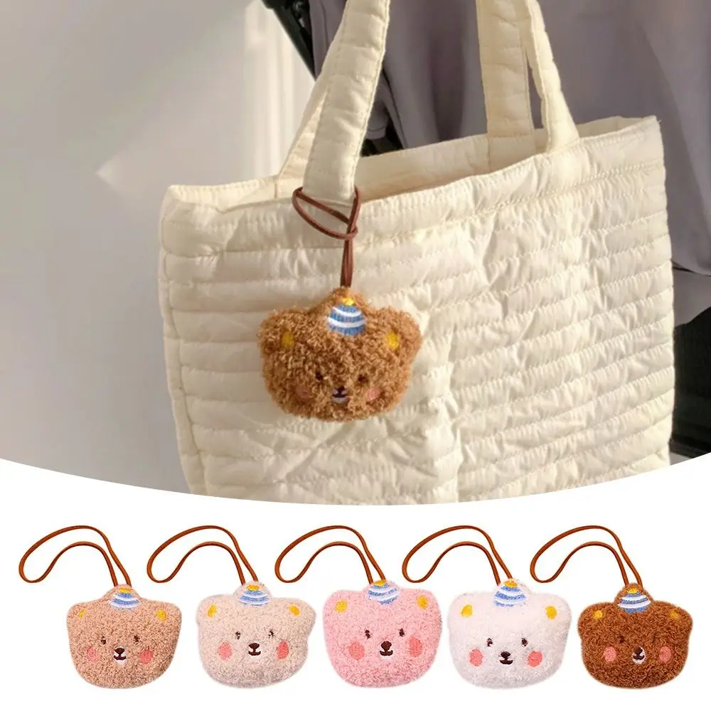 

Funny Plush Bear Dolls Pendant Cartoon with Name Sticker Bear Keychain Bag Pendant Bag Decoration