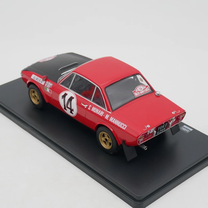 Ixo Maßstab 1:24, Druckguss-Legierung, Lancia Fulvia HF WRC 1972, Spielzeugautos, Modell, Klassiker, Geschenke für Erwachsene, Sammlung, Souvenir, statische Anzeige