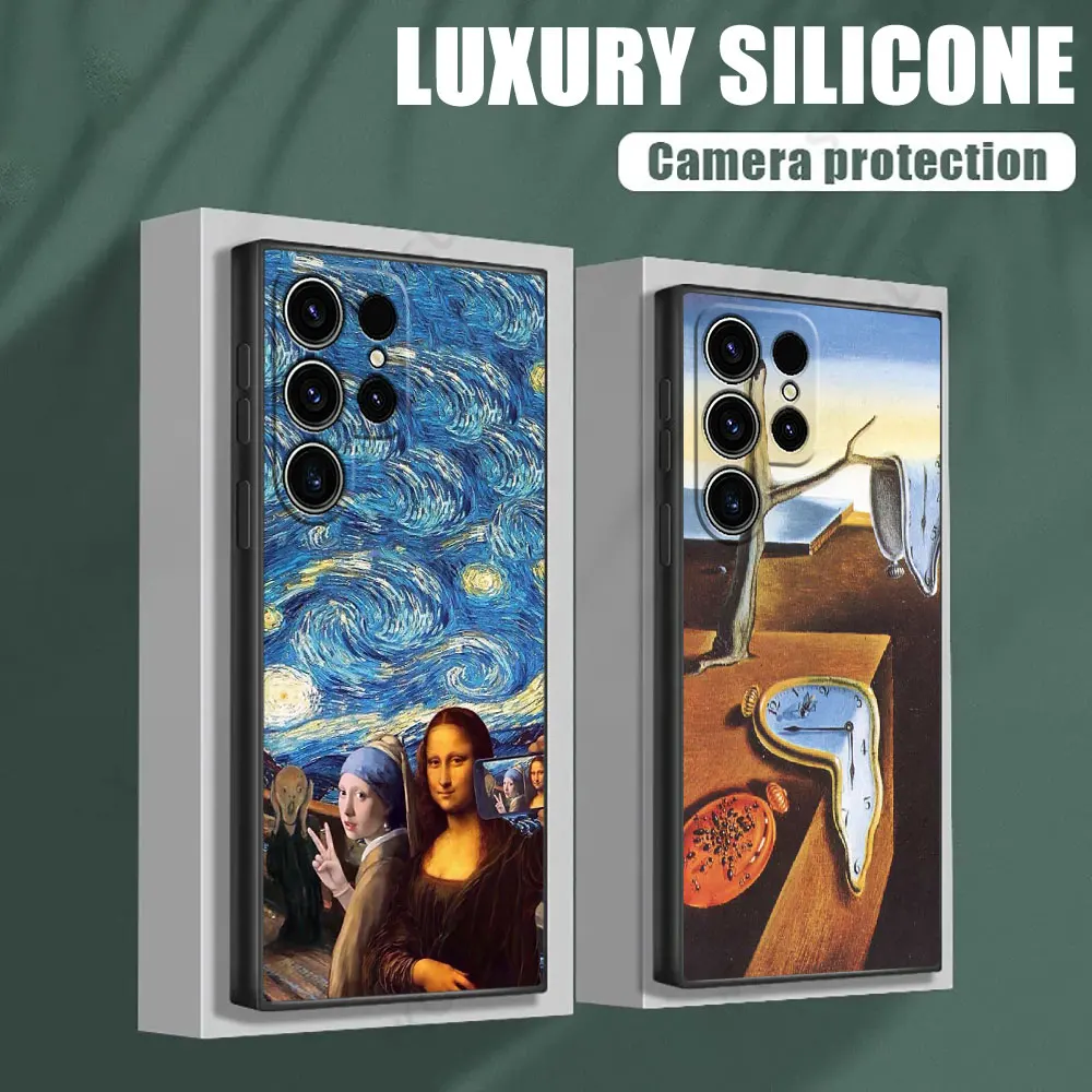 Oil Painting Van Gogh Starry Night Case for Samsung Galaxy S26 S25 Ultra S24 S23 S22 Plus S21 5G S20 S21 FE S26 Ultra S25 Funda