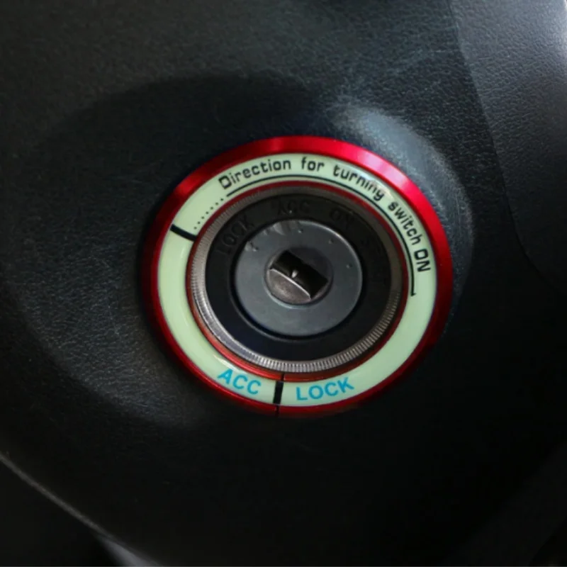 For Toyota Corolla Rav4 XV for KIA RIO K3 Hyundai Solaris Verna Tucson Car Luminous Ignition Key Ring Cover Decoration Sticker 4