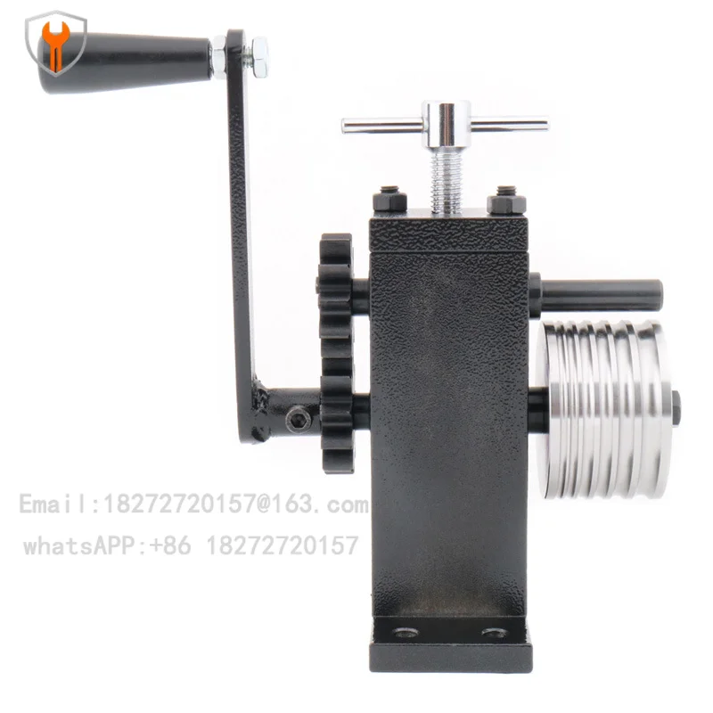 Hand-crank earring bending machine, manual ring rounding machine, steel wheel rubber hitting gold and silver jewelry pressing