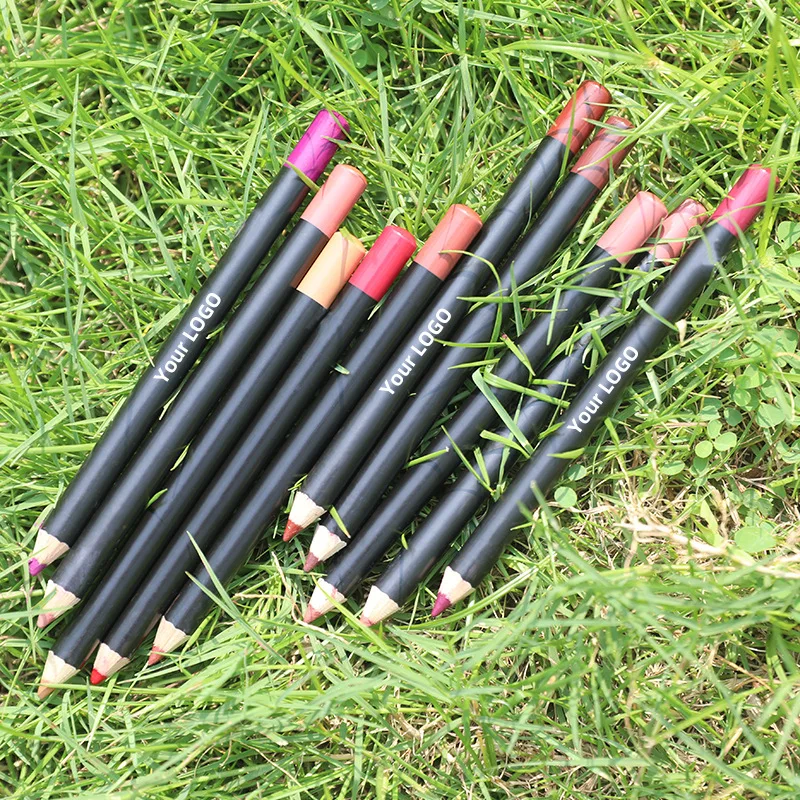 Creamy Lip Liner Private Label Long Lasting Waterproof Pencil Brown Nude Red Lip Liner Pen Wholesale Bulk for Business 20pcs