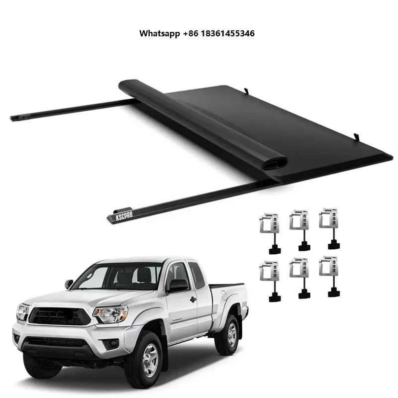 for Tacoma 2022 Tacoma Accessories Soft Roll up Tonneau Cover