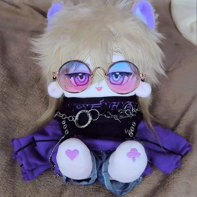 Anime Aventurine Honkai: Star Rail  Cosplay 20cm Nude Doll Cotton Plush Toy Stuffed Soft Plushie