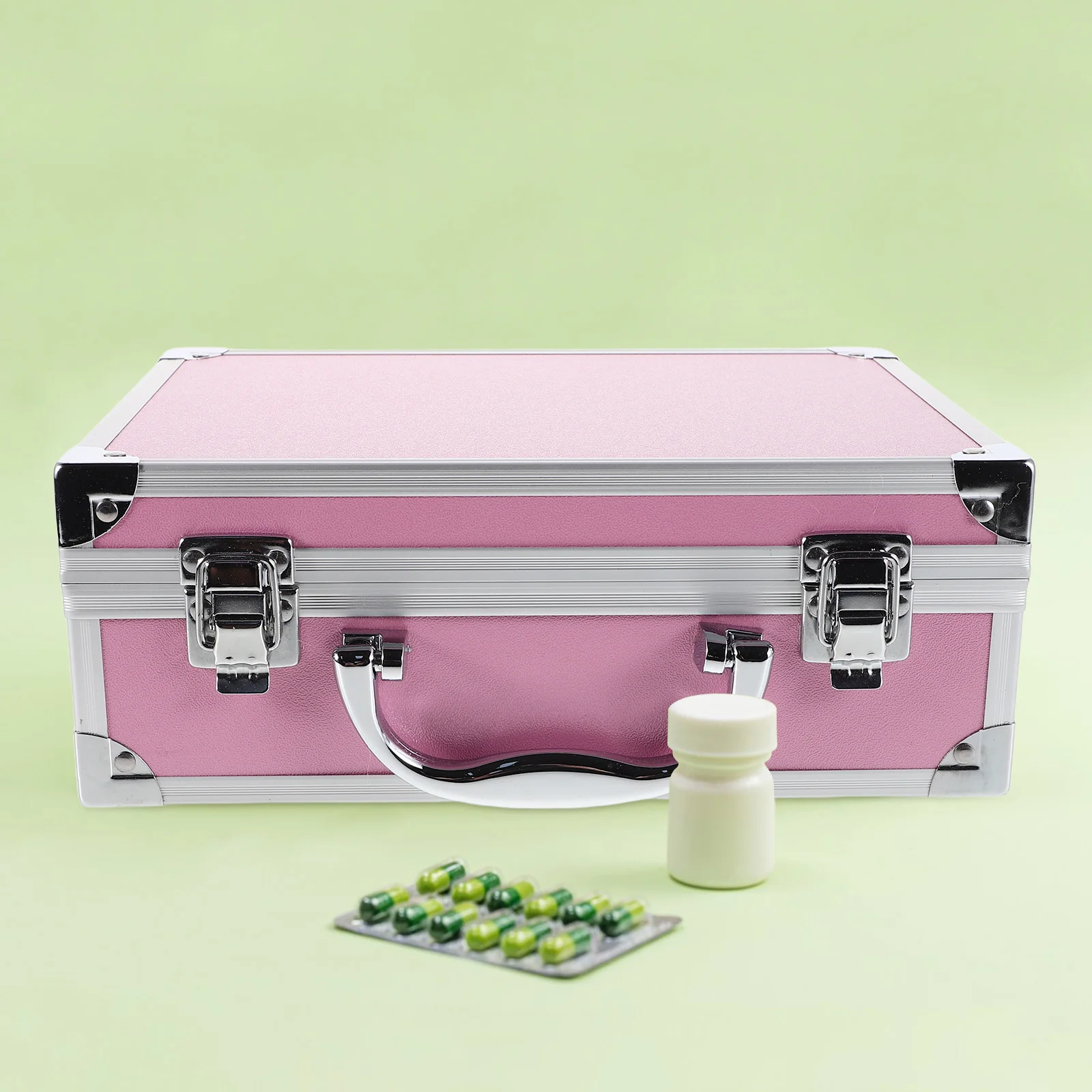 

Multifunctional Toolbox Makeup Suitcase Aluminum Alloy Tools Portable Organizer Heavy Duty Storage Metal