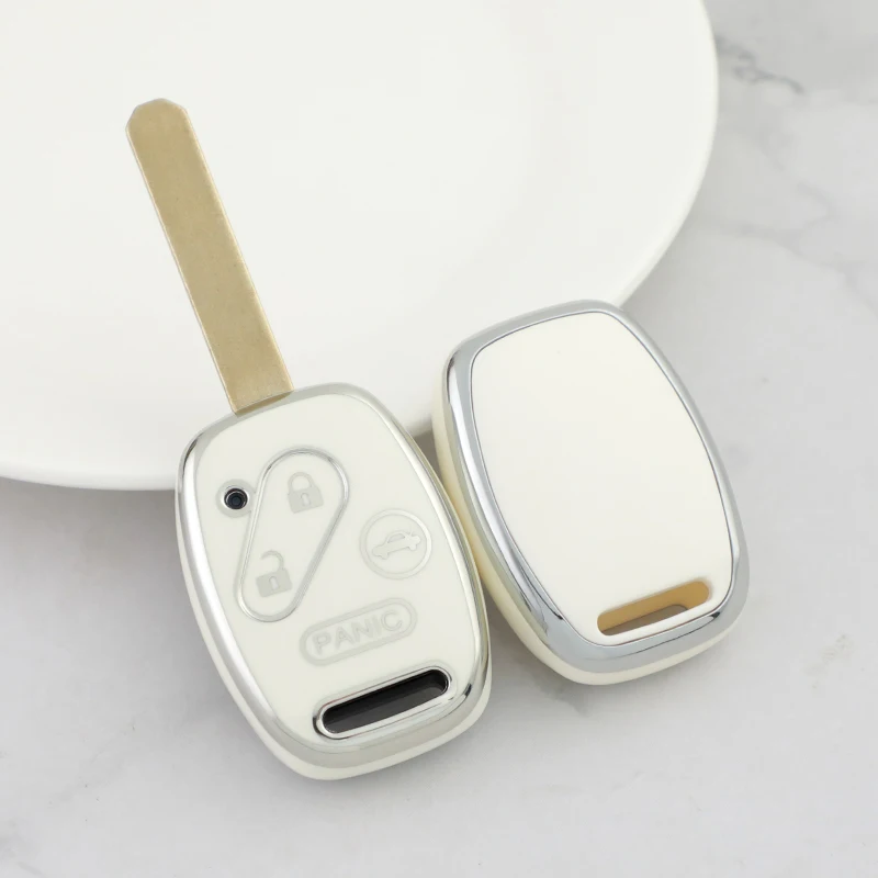 TPU Car Key Case Cover for Honda Fit CIVIC JAZZ Pilot Accord CR-V Freed Freed Pilot StepWGN Insight Shell Fob Holder