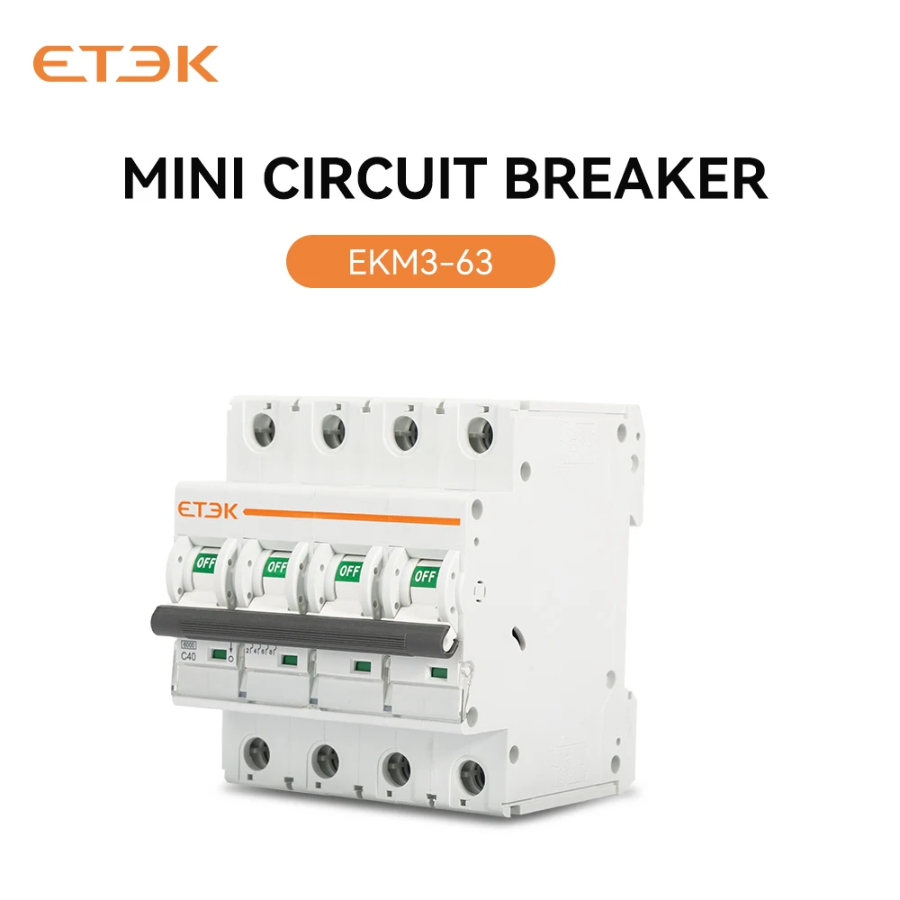 Mini Circuit Breaker AC MCB Short Overload Protector 35mm Din Rail Mount 1P  6-63A 220V 230V  50/60HZ