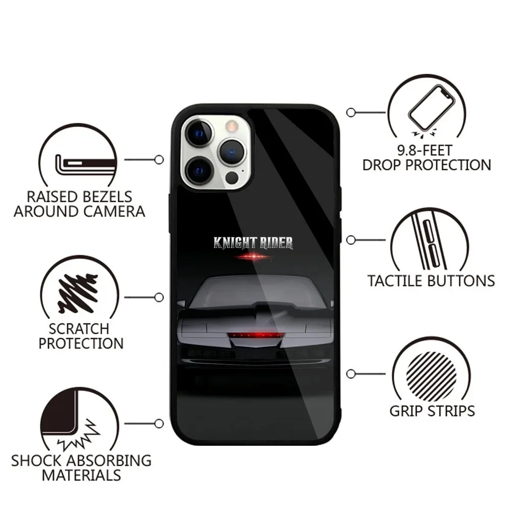 K-Knight Rider KITT Car  Phone Case Strong Magnetic For IPhone 15,14,13,Pro,Max,Plus,11,12,Mini For Magsafe Wireless Charging