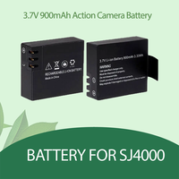 3.7V 900mAh Rechargable Li-ion Battery for Sj4000 SJ5000 M10 SJCAM Sj4000 Battery Sport Action Camera DV SJ Dedicated Battery