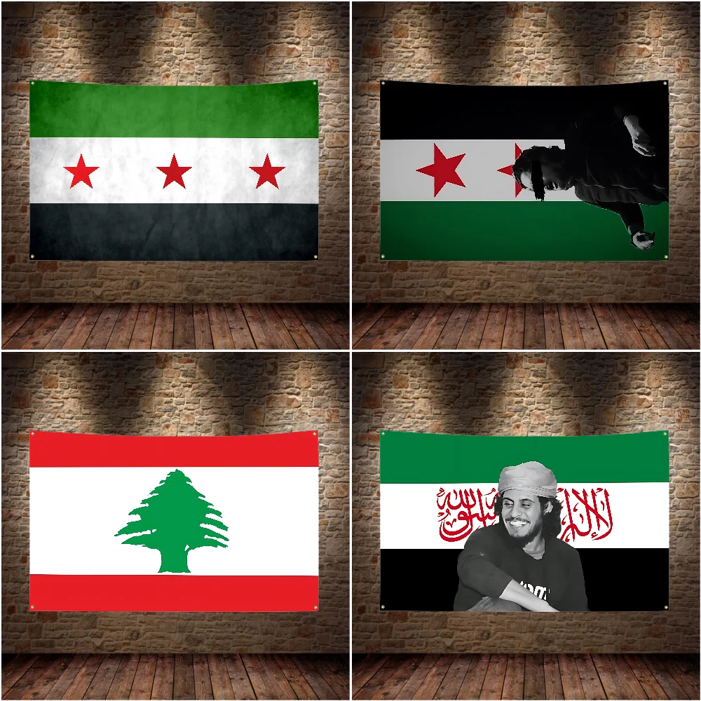 Syria Flag Flag Polyester Digital Printing Banner For Bedroom Wall Art Tapestry Decoration Flag