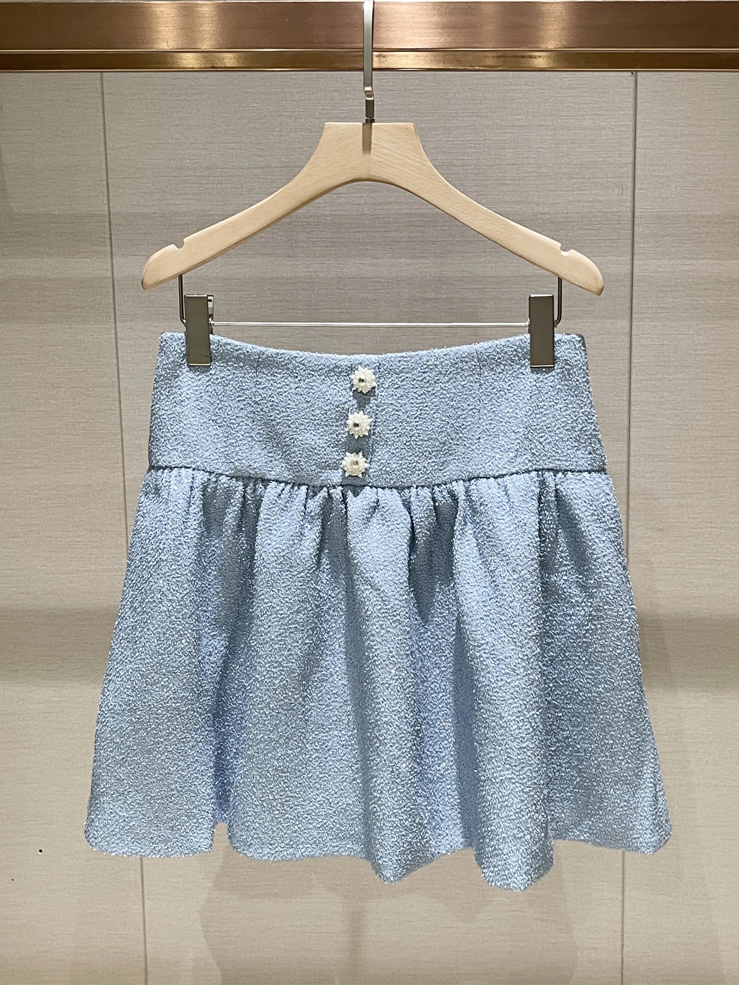 

Modern Sle High Waist Blue Casual Skirt Women's Skirt Slimming A-Line Skirt Winter 2025 New Arrival Ele Faion