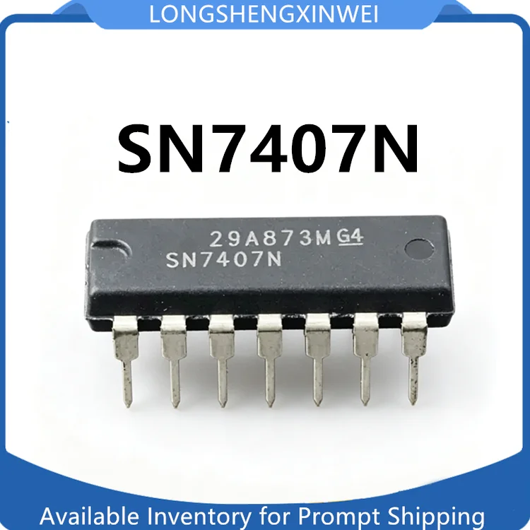 1PCS New Original SN7407N 7407 Direct DIP-14 Six Phase Inverted Buffer/Driver in Stock