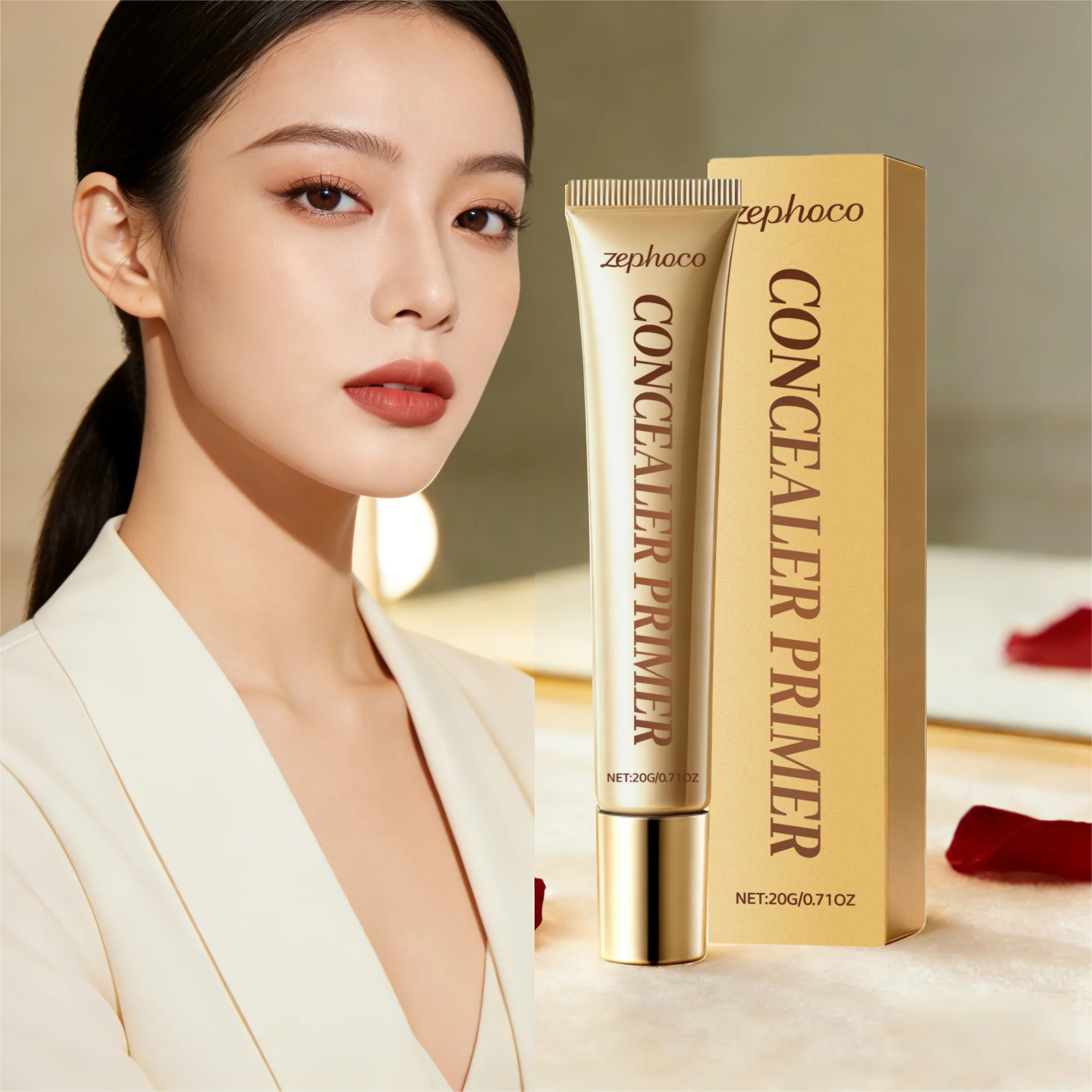 Correcteur pré-maquillage pour le visage, primaire, contrôle de l'huile, Pores invisibles, couverture mate, hydratant longue durée, maquillage naturel, 20g