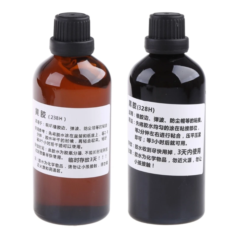 Compact 50ML/Bottle Adhesive Speaker Repair for Rubber Dust Sealer Quality Material Made Black/Yellow Dropsale