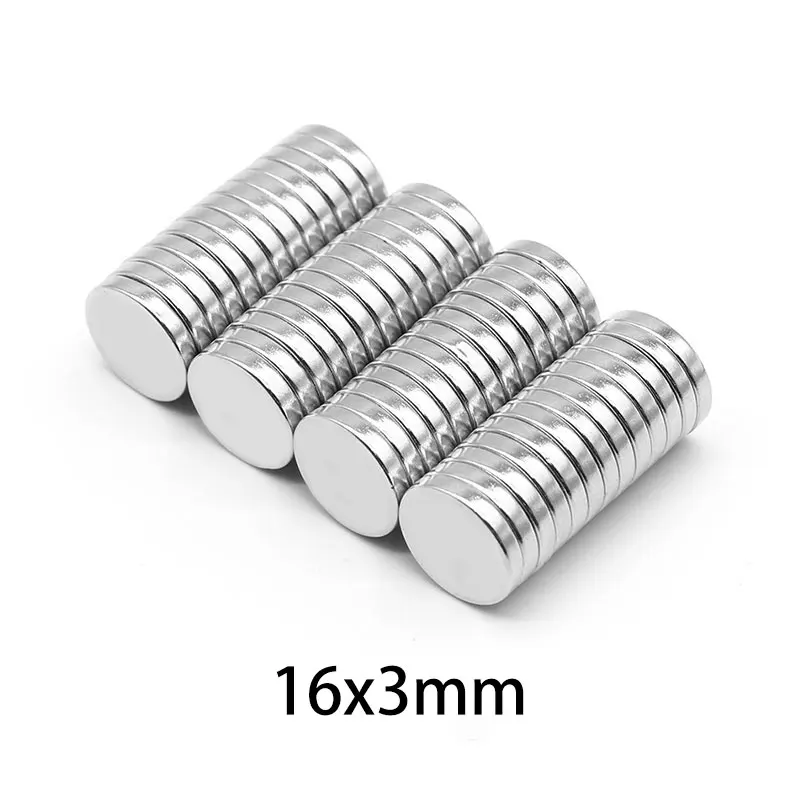 5/10/20/50/100PCS 16x3 mm Strong Round Magnets N35 Rare Earth Neodymium Magnet Disc 16x3mm Permanent Magnet Strong 16*3