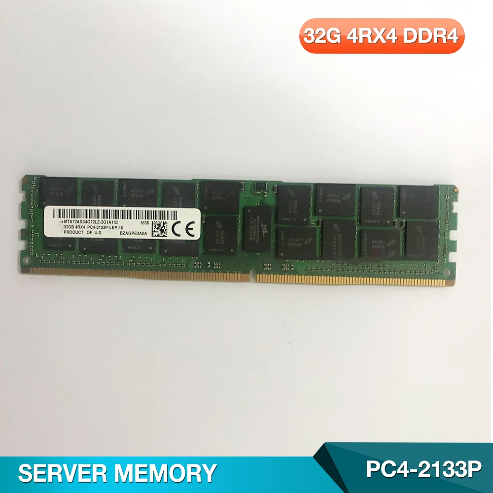 1pcs 32g 4 rx4 PC4-2133P ddr4 für micron server speicher ecc reg