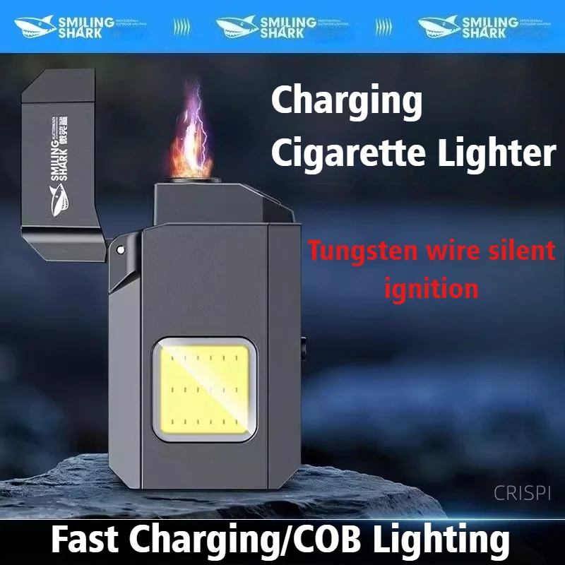 

New Cigar Igniter Charging Lighter with COB Lighting Portable Electronic Windproof Smoke Cigarette Lighters & Smoking Accessorie