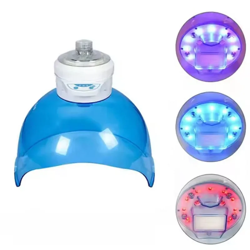 Upgrade der Wasserstoff-Sauerstoffmaske mit LED, 3-Farben-Gesichtsdampfer, Wasserstoff-Wassermaschine, Sauerstoff-Jet-Peeling-Maschine, LED-Photon-Licht