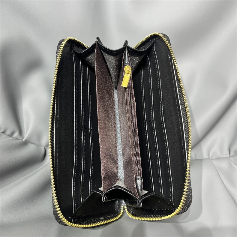 กระเป๋าสตางค์ยาววินเทจกระเป๋าสตางค์สุภาพสตรีหรูหราออกแบบเก็บกระเป๋าโทรศัพท์แม่ของขวัญรูปแบบกระต่ายสํานักงานใหม่กระเป๋าถือ