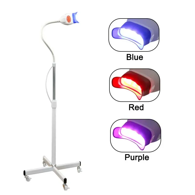 

GREATLH Dental Cold Light LED Teeth Whitening Machine Led Lamp 3 Models Moveable Bleaching Lamp Floor Standing Wheels