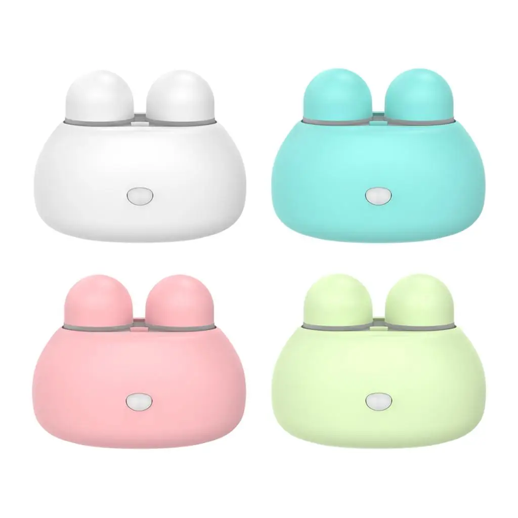 Limpador de lentes fofo, cuidados diários, estojo de armazenamento automático, dispositivo de limpeza portátil, caixa precisa de bateria aaa, lavadora de olhos