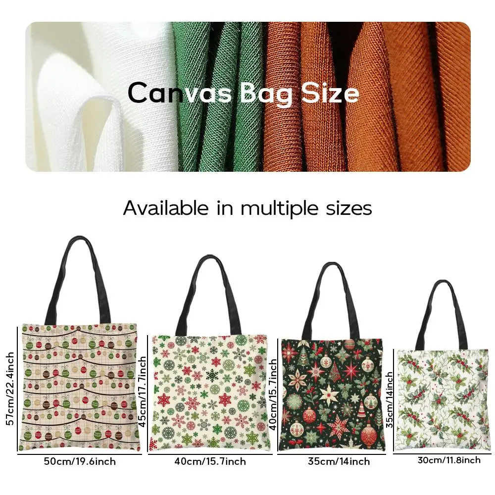 Classic snowflake window decoration pattern Storage Bags Tote Bag Travel Summer Beach Shoulder Bag Reusable Grocery Shopping Bag
