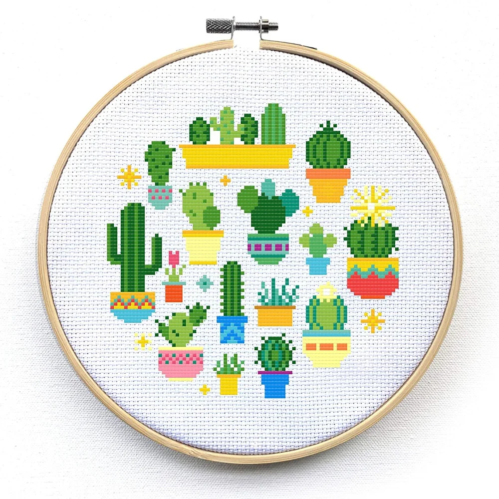 1Pcs Cross Stitch Fabric Grid Embroidery Fabric Grid 14CT 11CT Cross Stitch Fabric Grid DIY Green Cotton Fabric