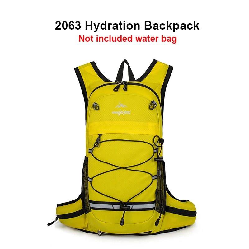 Hydration Backpack Waterproof Nylon with Polyester Lining for Outdoor Sports Running Cycling Traveling Hiking