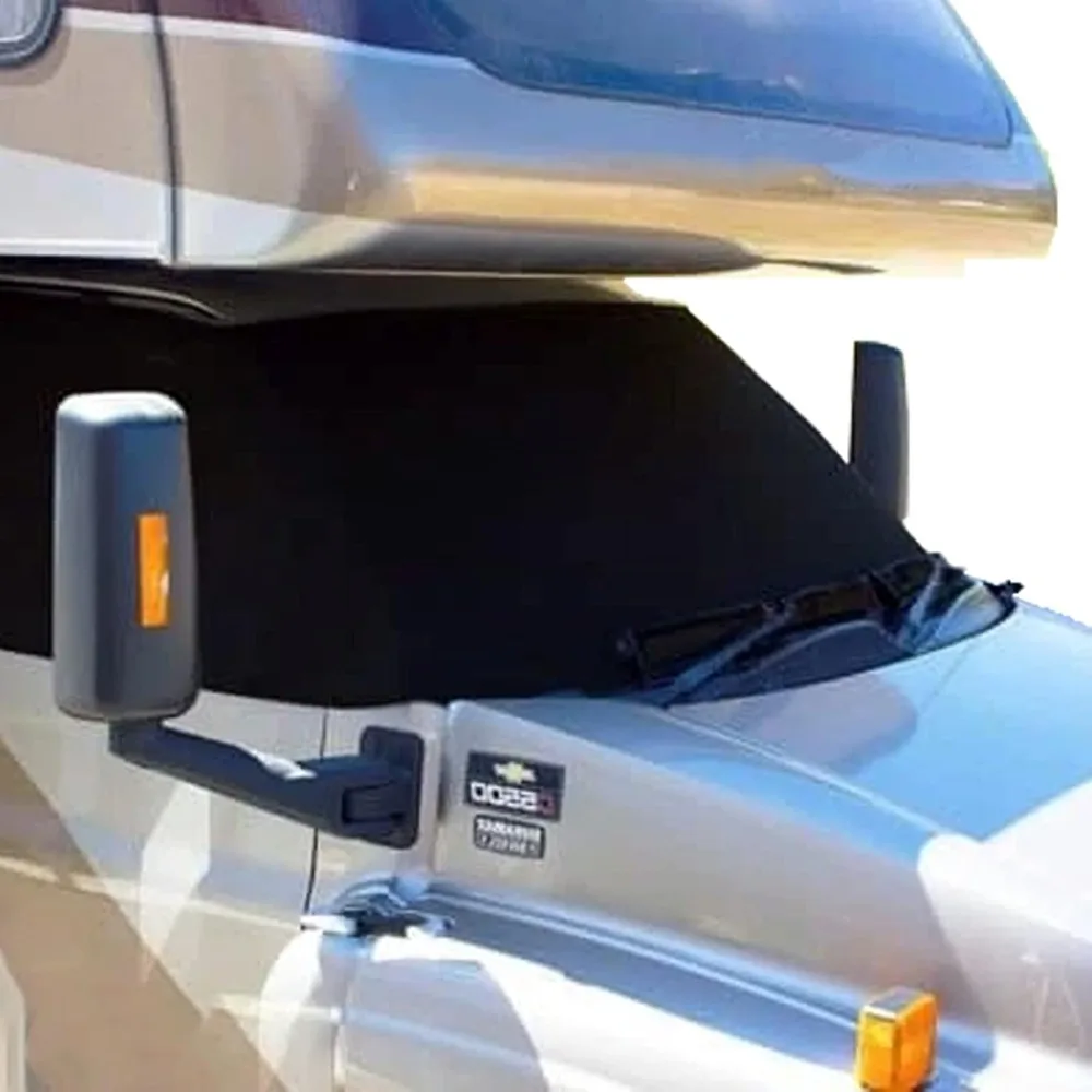 

- ShadeMaster RV Windshield Sunshade - Front Window Cover Screen Shade for RVs - Class C Motorhome Windshield Cover - Includes