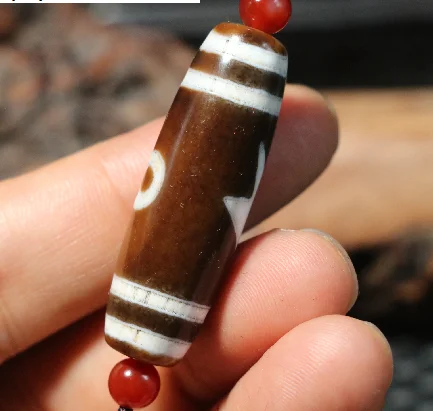 DUJIACHANPIN الطاقة السحرية العقيق التبتي القديم 5 تفتيح العين dZi حبة لسوار تميمة تعويذة RT UPD221224A1 #5