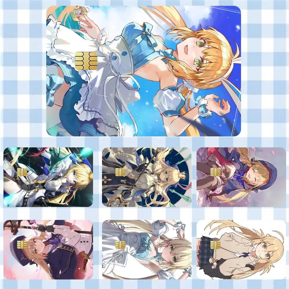 

Arthuria Caster Fate Grand Order Game Sticker Film Tape Skin for Credit Card Debit Card Cartoon Waterproof Stickers