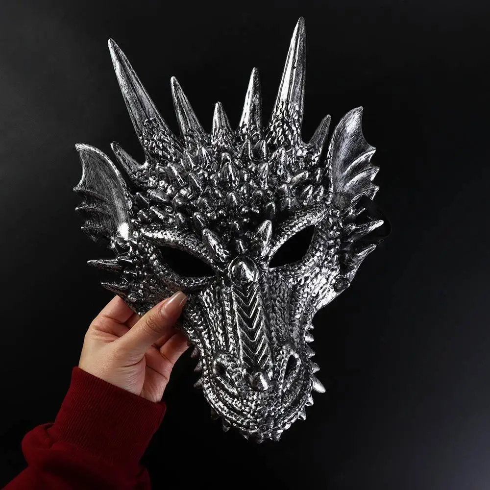 Accessoires de fête pour femmes et hommes, décoration d'halloween et du nouvel an, mascarade de dinosaure, accessoire de Cosplay, masque Anime, masque de Dragon