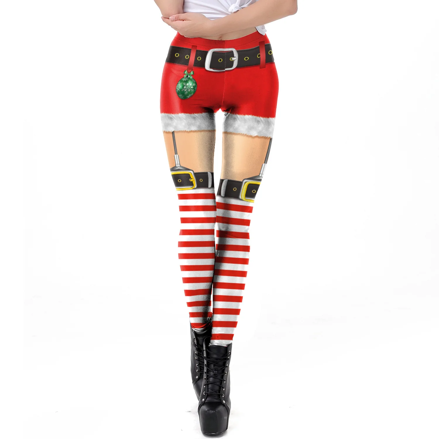 Christmas Costumes  2023 Leggings Sexy 3D Digital Xmas Party