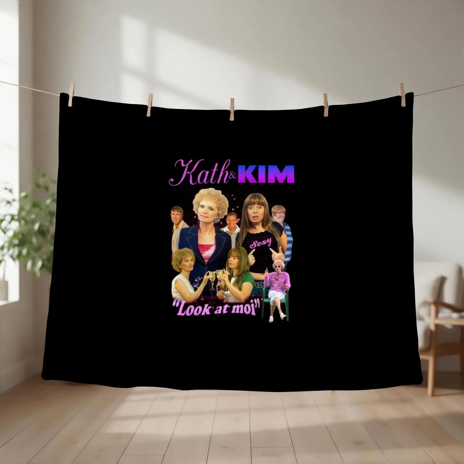 Kim Bootleg and KATH Throw Blanket anime Plaid Plush Beach Blankets