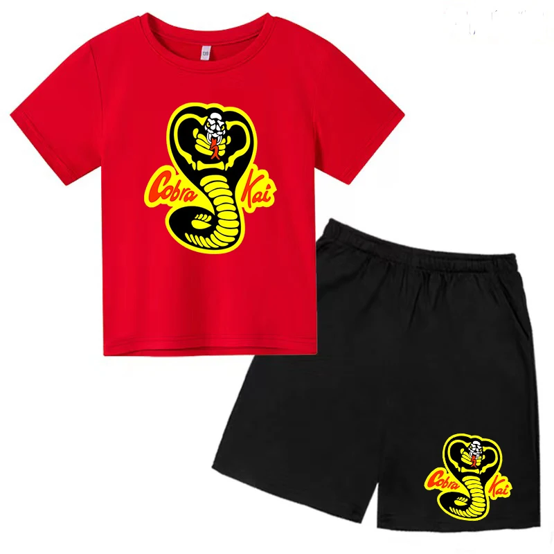 Children\'s Wear Viper Cobra Kai T-shirt Cotton Crewneck Casual Top and Shorts Boy Girl Baby Teen Charming Fun Fashion Clothing