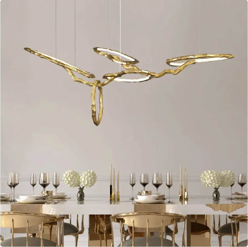 Lampadario da bar ristorante di lusso leggero, personalità creativa, negozio di lampade da soggiorno