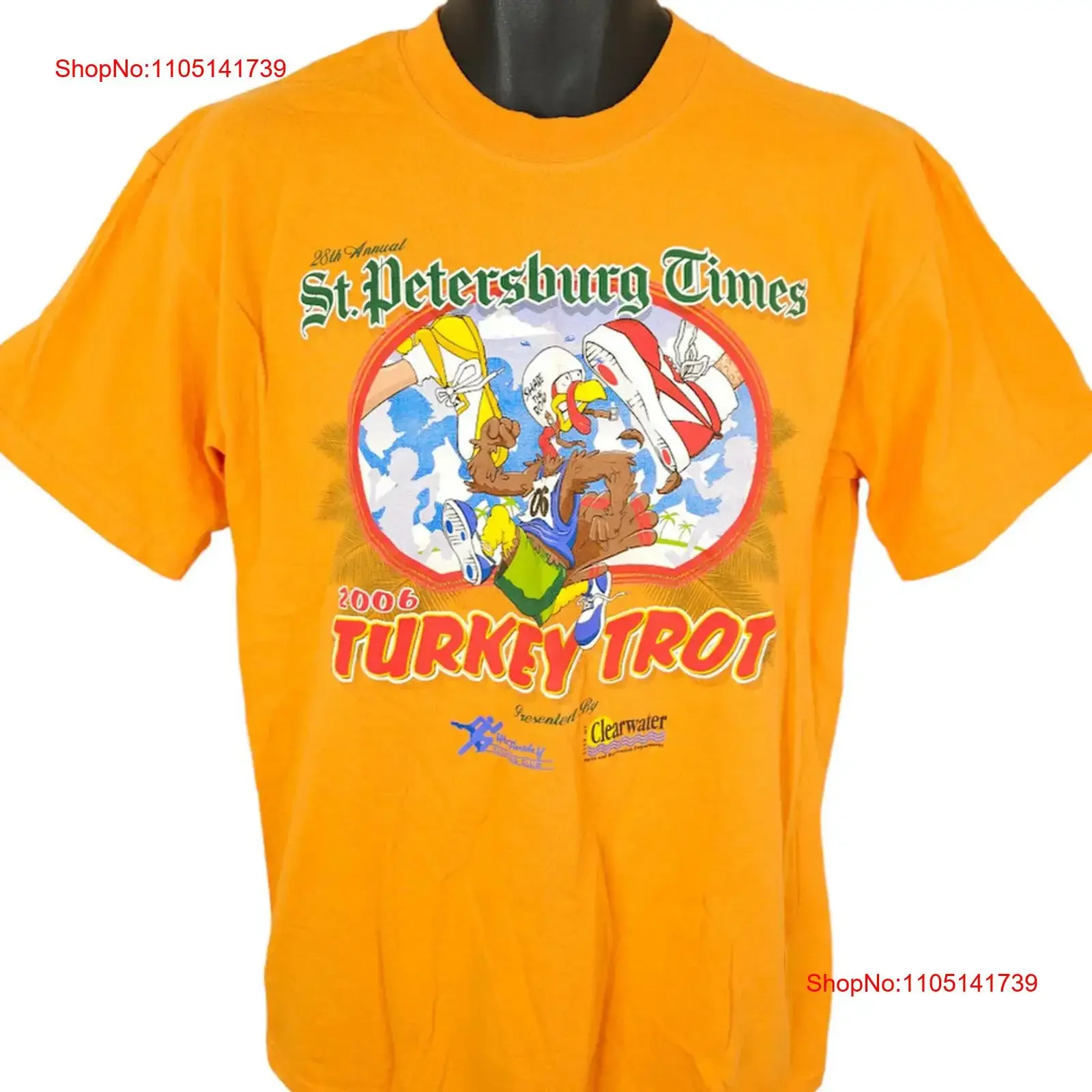 تي شيرت كلاسيكي تركيا تروت 10K Run تي شيرت رجالي مقاس متوسط Y2K سانت بطرسبرغ تايمز FL ملابس كلاسيكية مغسولة أوم ناعمة مصممة